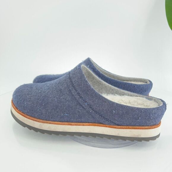 Merrell Women's Juno Wool Clog Size 6 Blue Fabric Casual Slip On Shoe - Picture 5 of 13